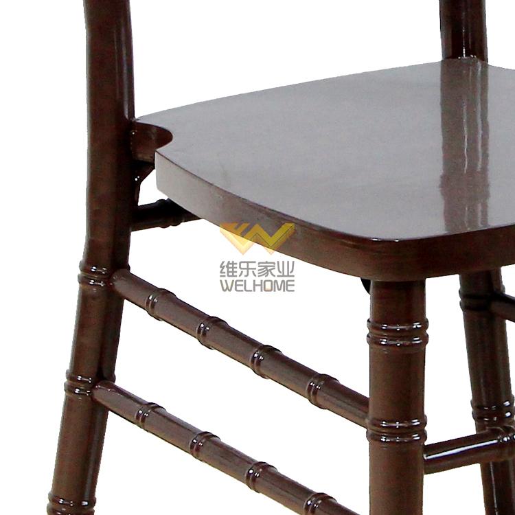 hotsale solid wood dark brown chiavari chair on sale